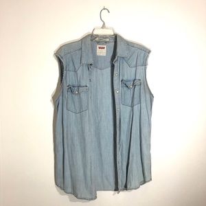 LEVI'S Fringe Jean Vest